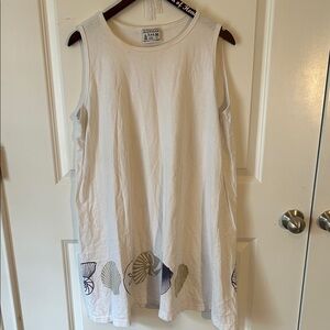 Michigan Rag Co. Tank Dress with Shell Accents